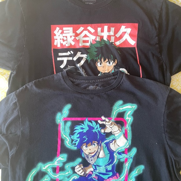 My Hero Academia Anime LOT: 2 Youth Large Tees and 3 Figures! One Low Price! - Picture 5 of 13